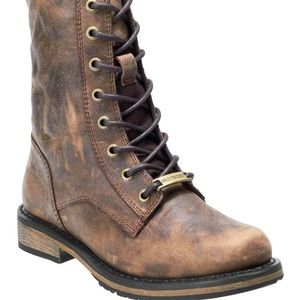 Harley Davidson Steel Toe Combat Boots